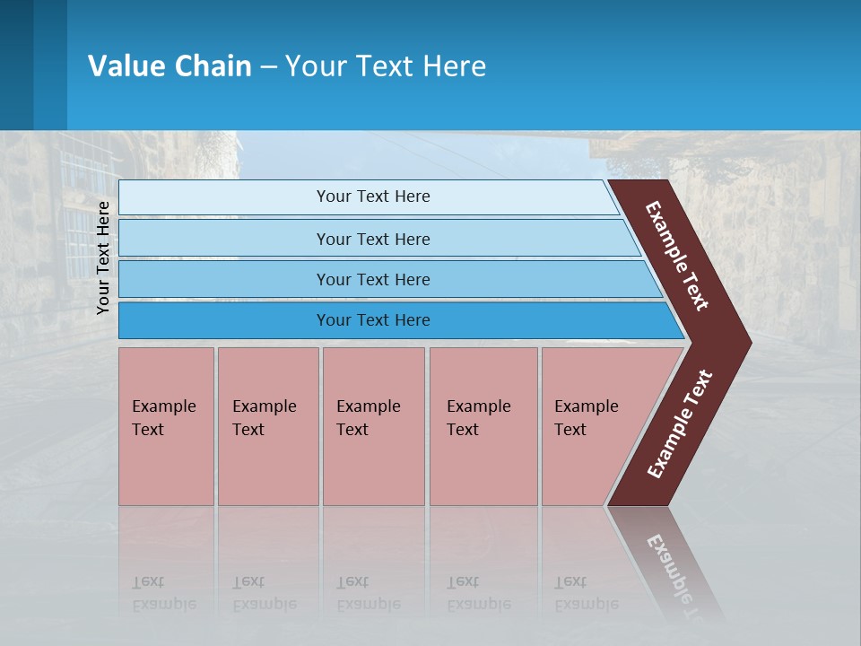 A Picture Of A Building With A Sky In The Background PowerPoint Template