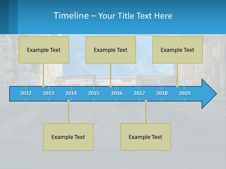 A Picture Of A Building With A Sky In The Background PowerPoint Template