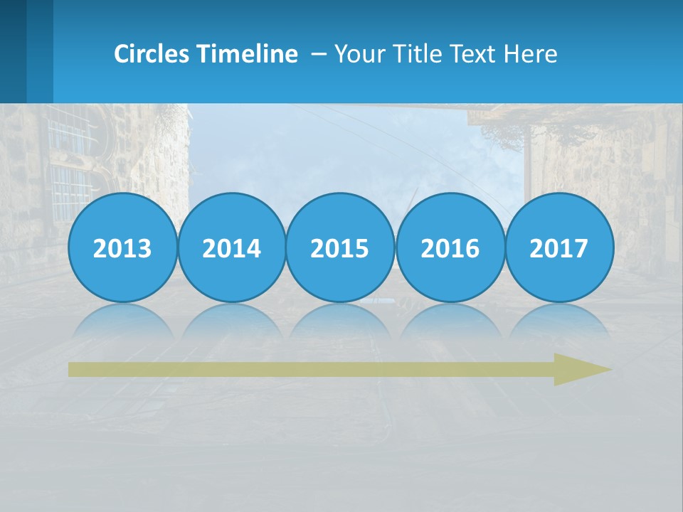 A Picture Of A Building With A Sky In The Background PowerPoint Template