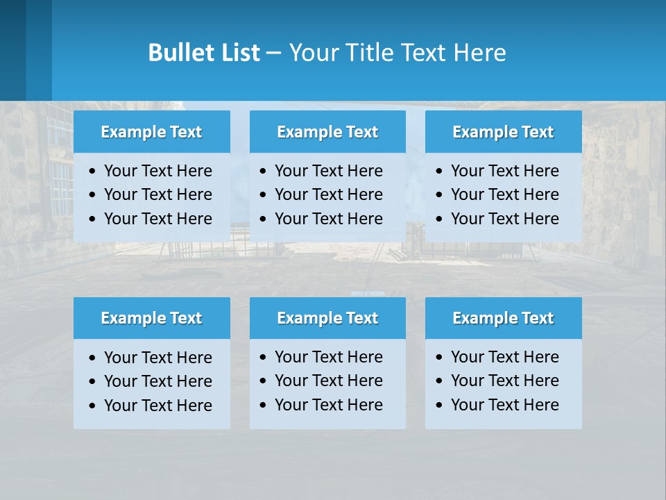 A Picture Of A Building With A Sky In The Background PowerPoint Template