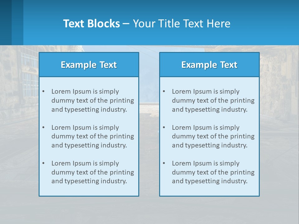 A Picture Of A Building With A Sky In The Background PowerPoint Template
