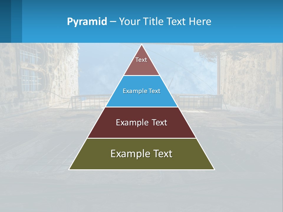 A Picture Of A Building With A Sky In The Background PowerPoint Template