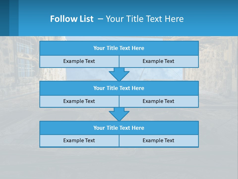 A Picture Of A Building With A Sky In The Background PowerPoint Template