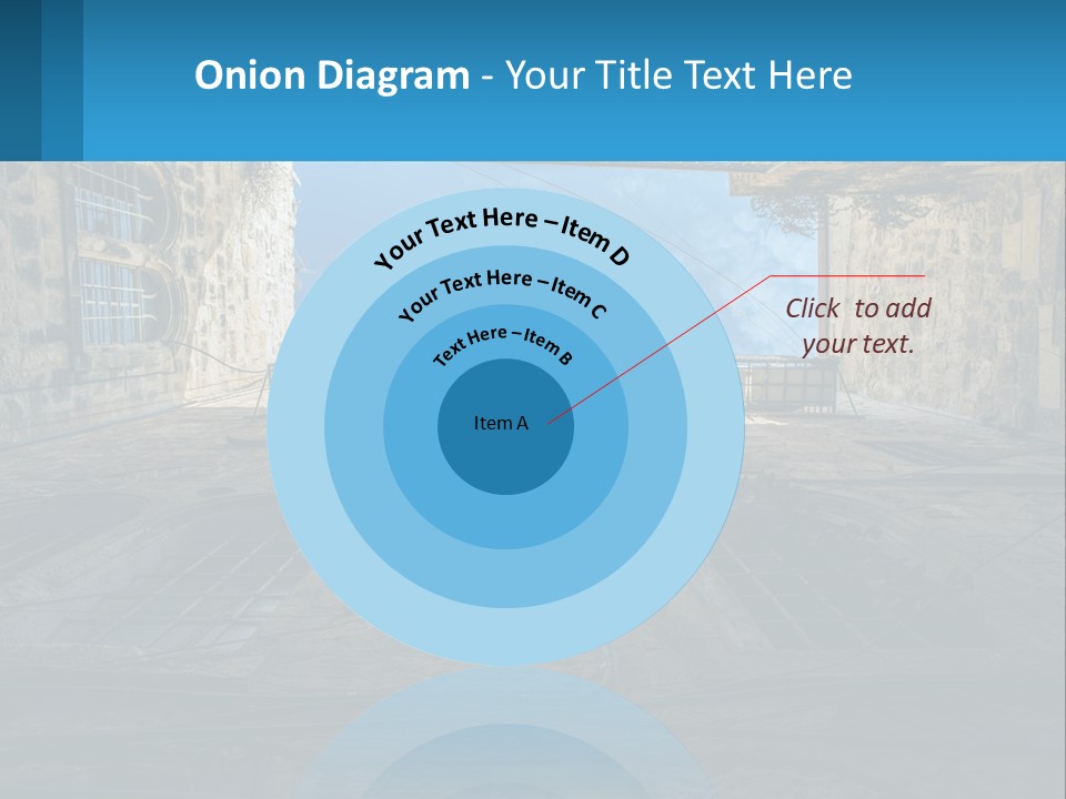 A Picture Of A Building With A Sky In The Background PowerPoint Template