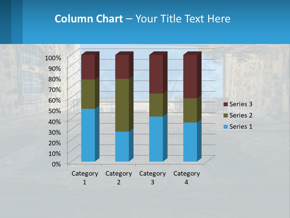 A Picture Of A Building With A Sky In The Background PowerPoint Template