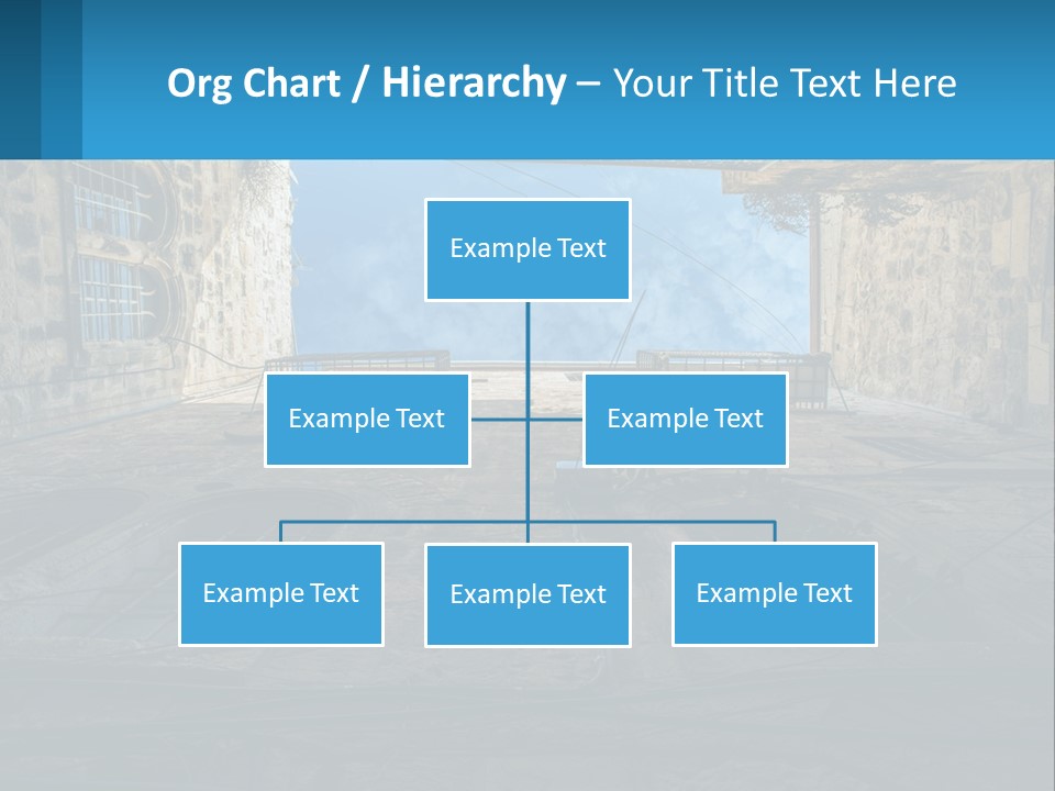 A Picture Of A Building With A Sky In The Background PowerPoint Template