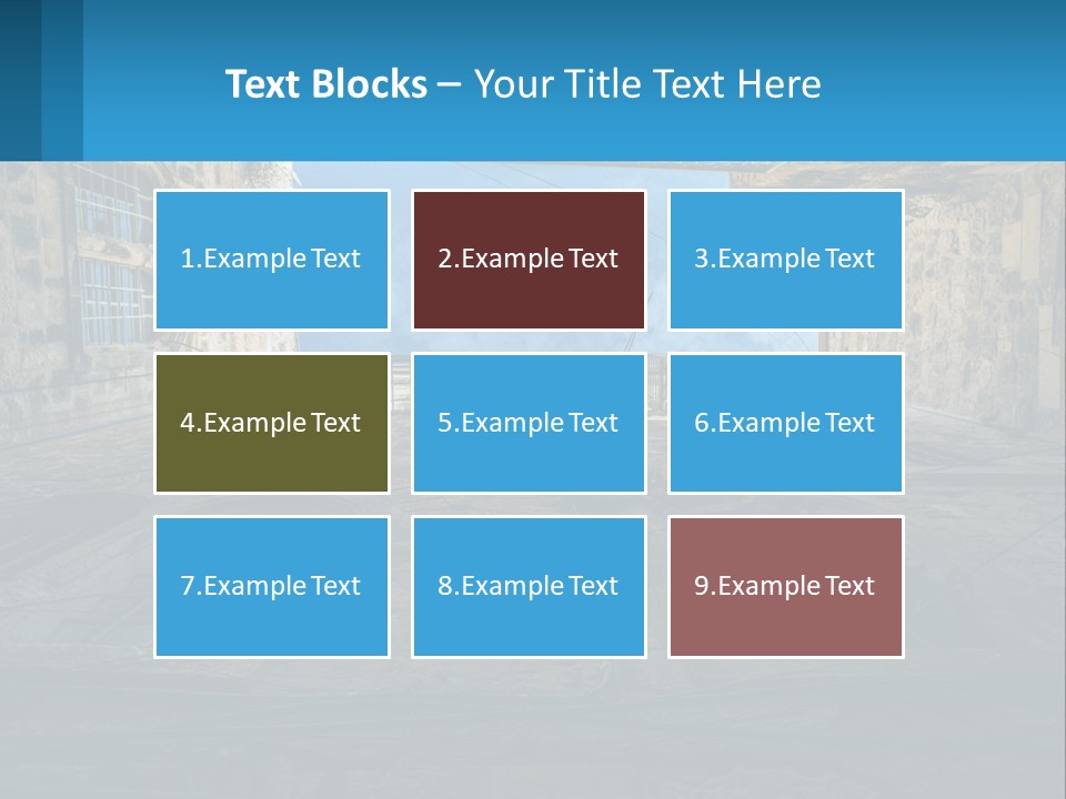 A Picture Of A Building With A Sky In The Background PowerPoint Template