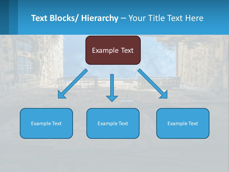 A Picture Of A Building With A Sky In The Background PowerPoint Template