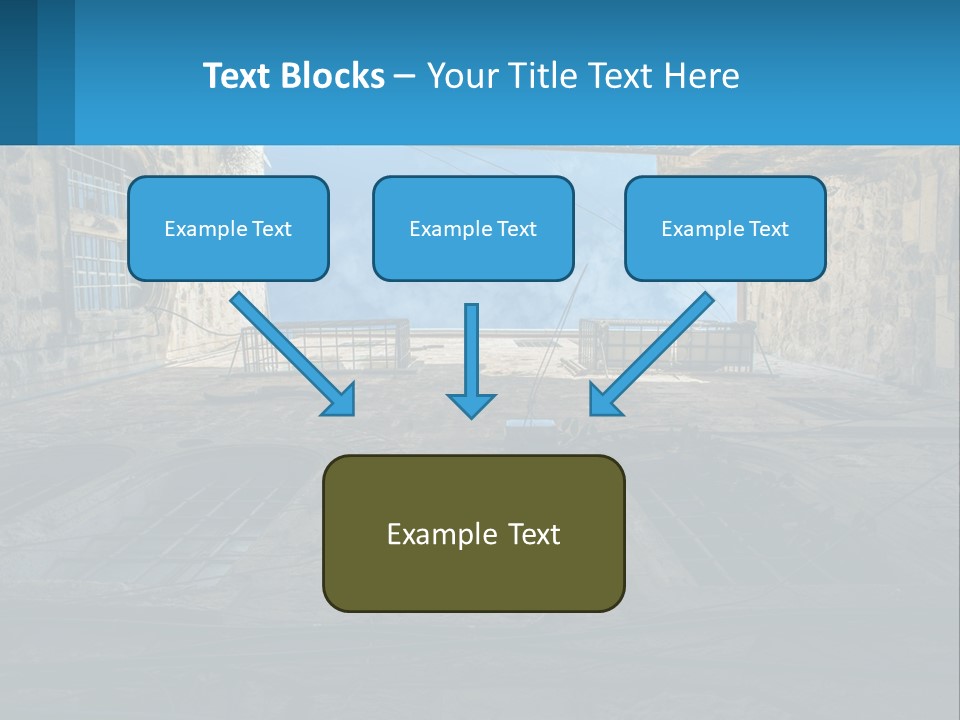 A Picture Of A Building With A Sky In The Background PowerPoint Template