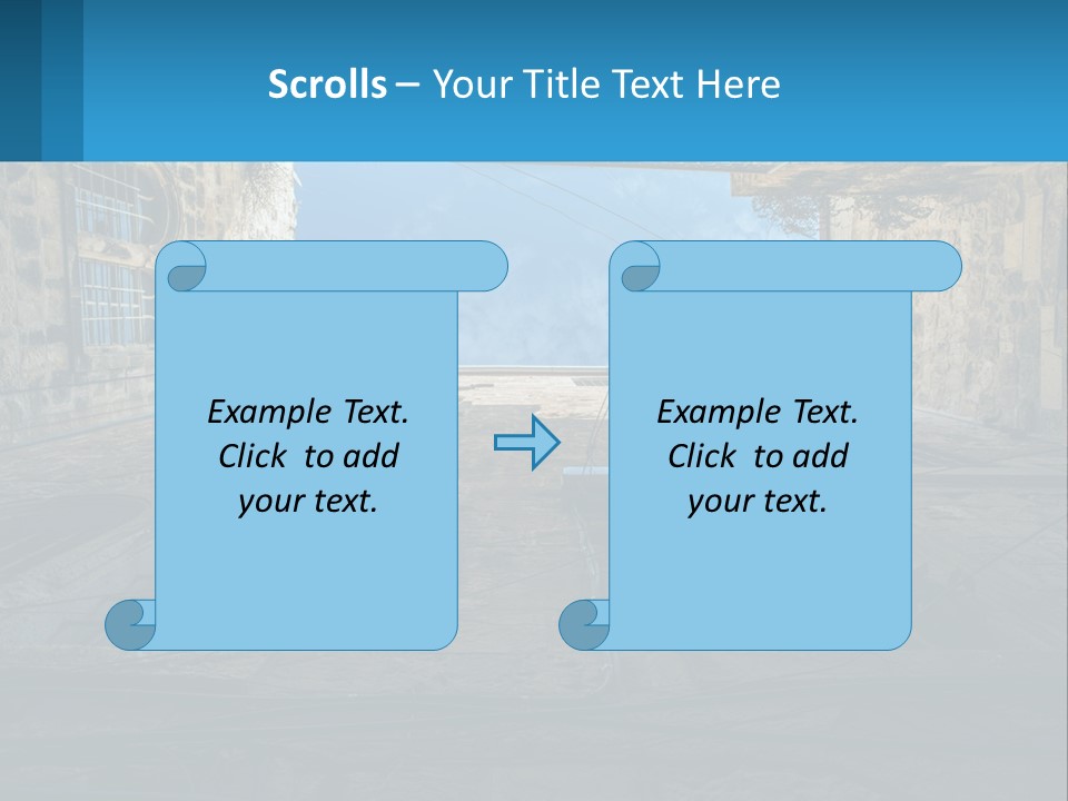 A Picture Of A Building With A Sky In The Background PowerPoint Template