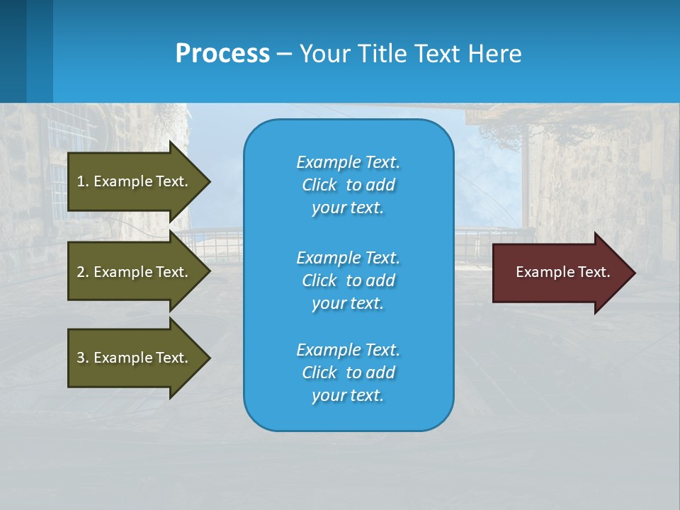 A Picture Of A Building With A Sky In The Background PowerPoint Template