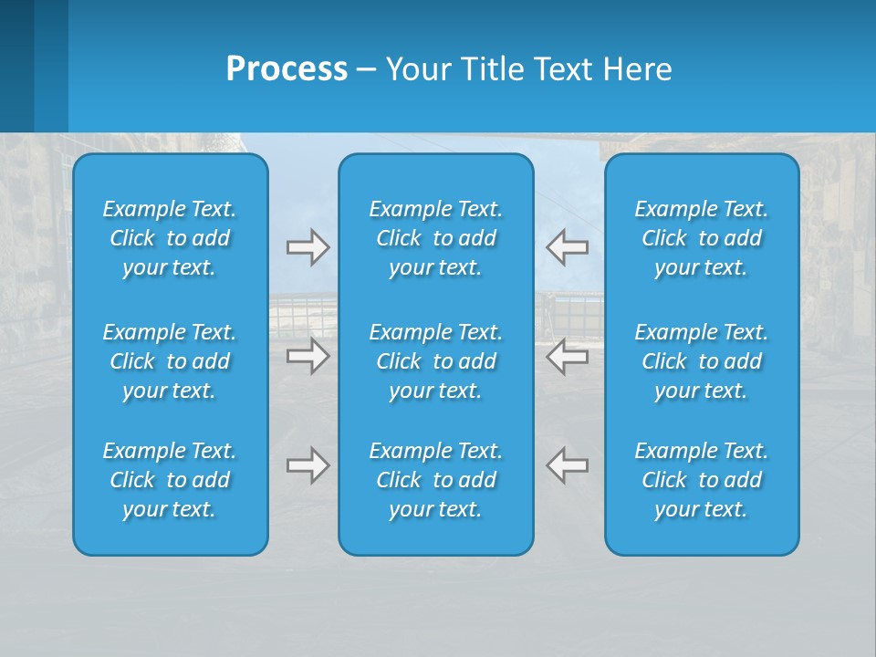 A Picture Of A Building With A Sky In The Background PowerPoint Template