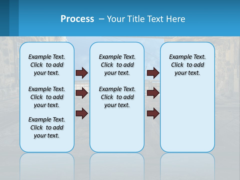 A Picture Of A Building With A Sky In The Background PowerPoint Template