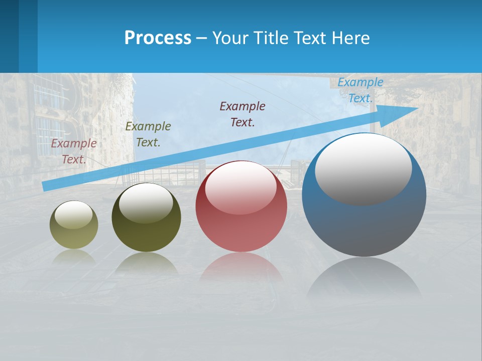 A Picture Of A Building With A Sky In The Background PowerPoint Template