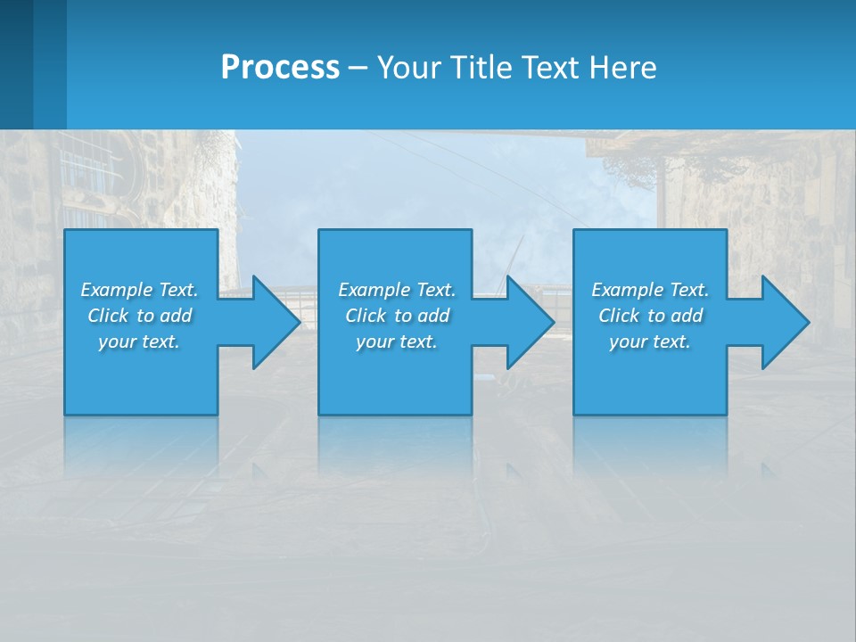 A Picture Of A Building With A Sky In The Background PowerPoint Template