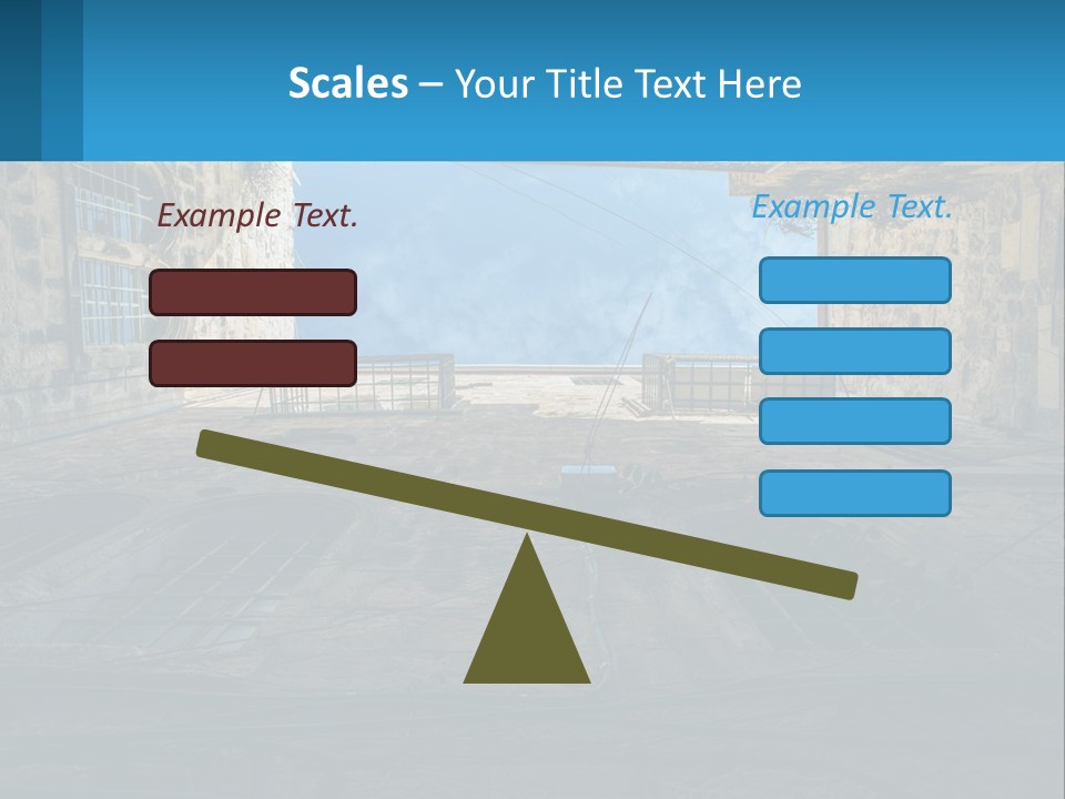 A Picture Of A Building With A Sky In The Background PowerPoint Template