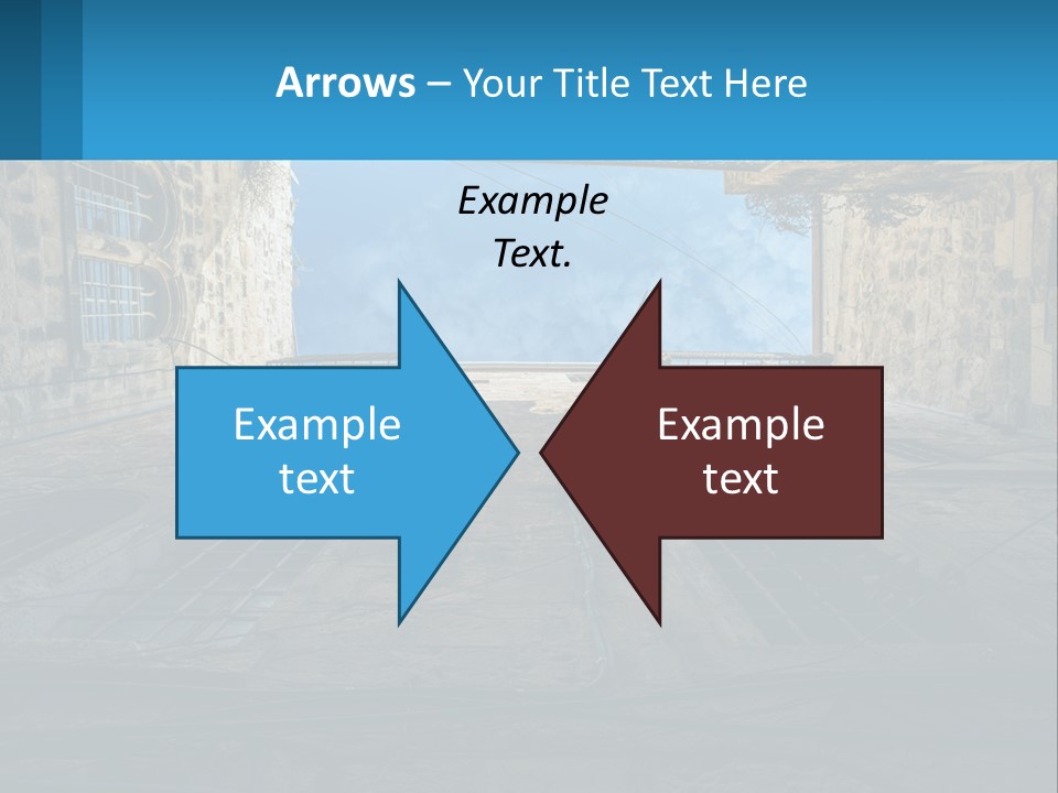 A Picture Of A Building With A Sky In The Background PowerPoint Template