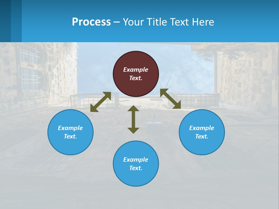 A Picture Of A Building With A Sky In The Background PowerPoint Template