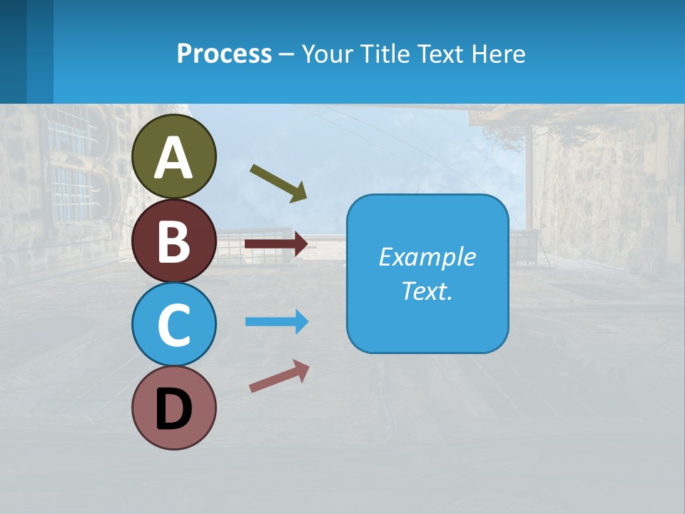 A Picture Of A Building With A Sky In The Background PowerPoint Template