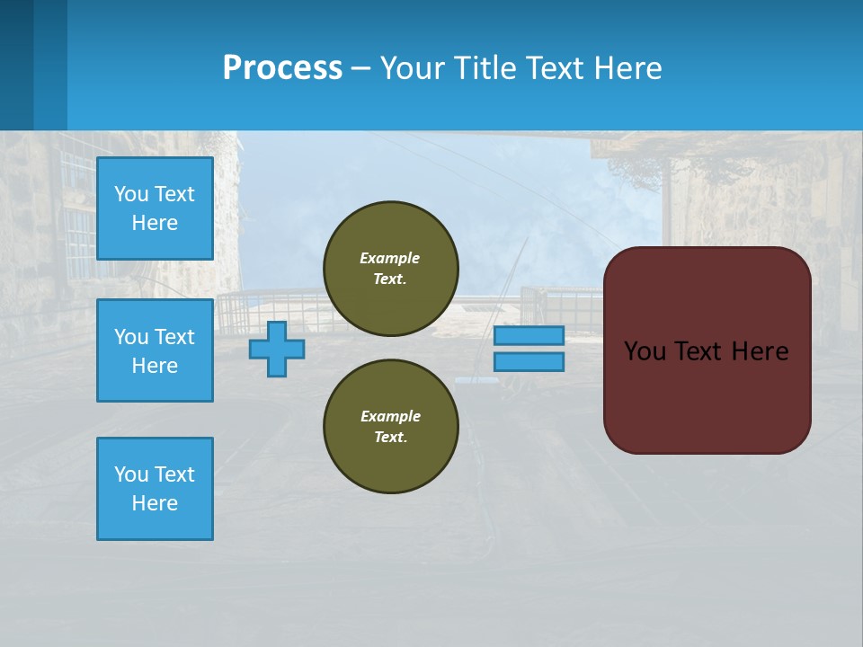 A Picture Of A Building With A Sky In The Background PowerPoint Template
