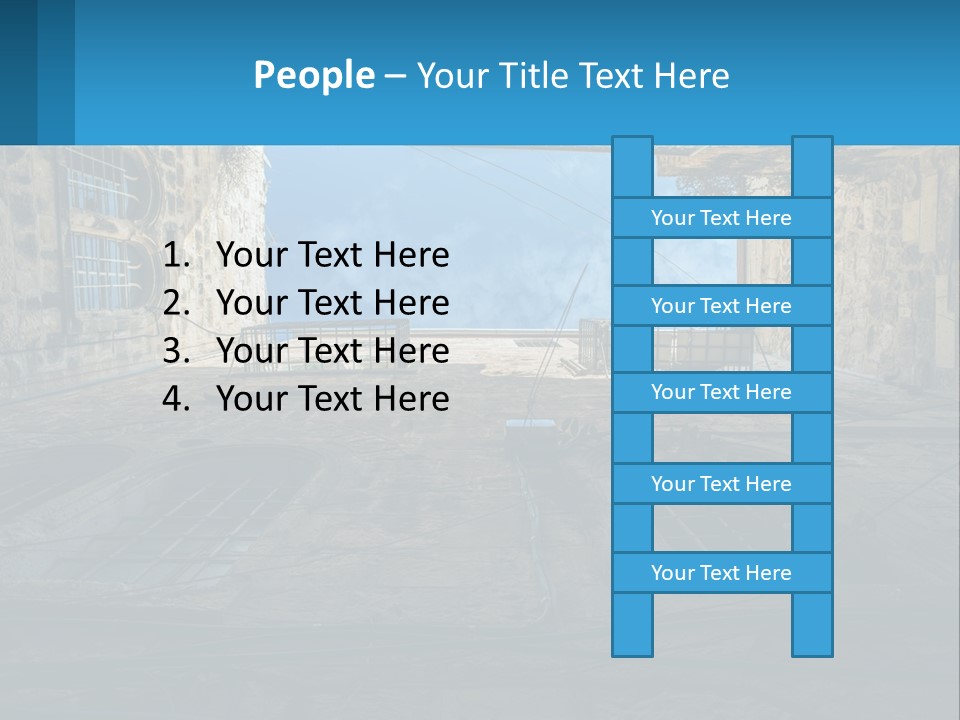 A Picture Of A Building With A Sky In The Background PowerPoint Template