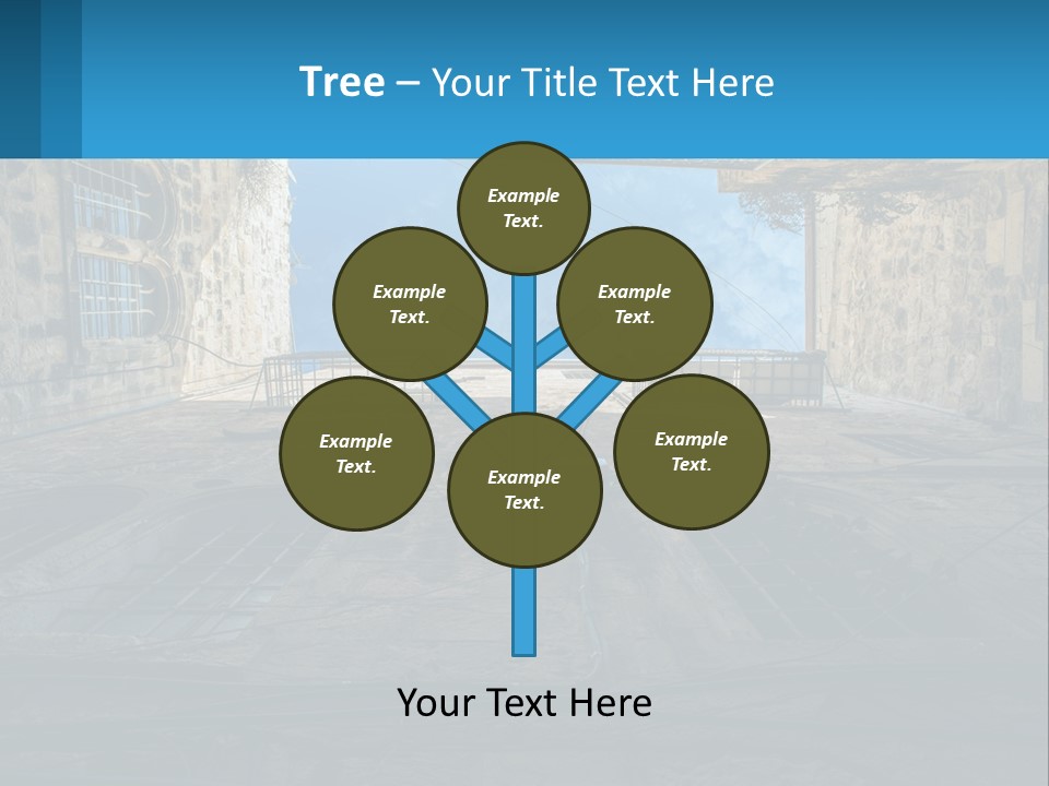 A Picture Of A Building With A Sky In The Background PowerPoint Template