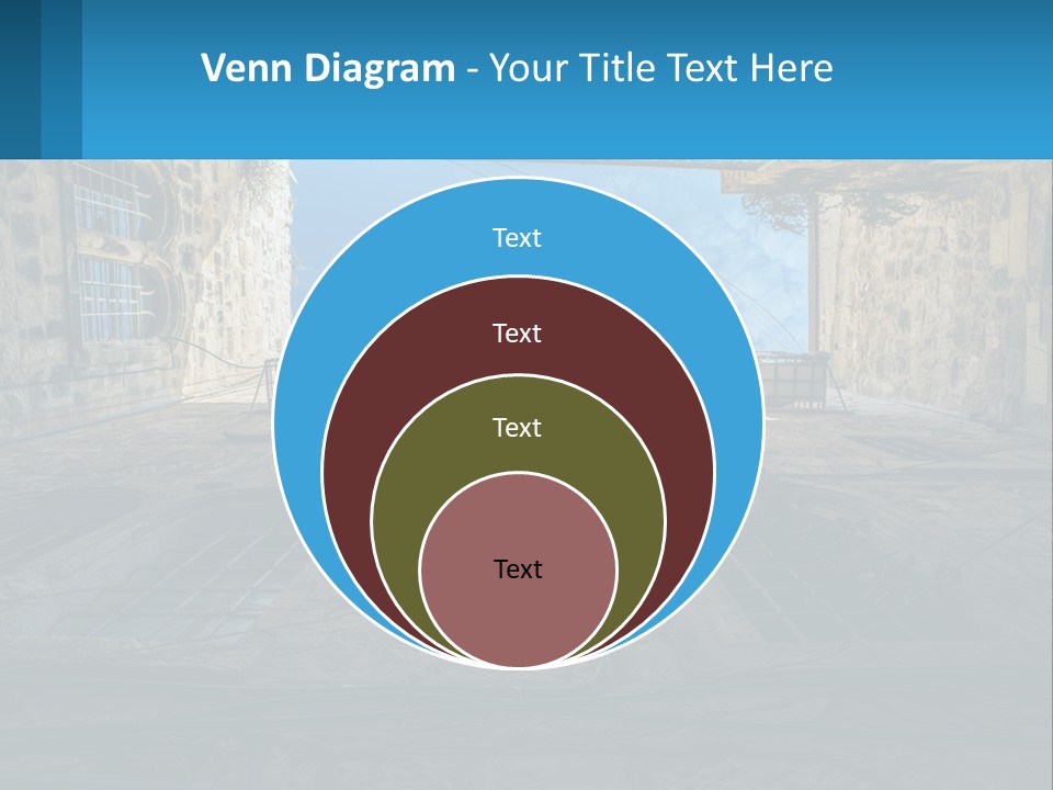 A Picture Of A Building With A Sky In The Background PowerPoint Template