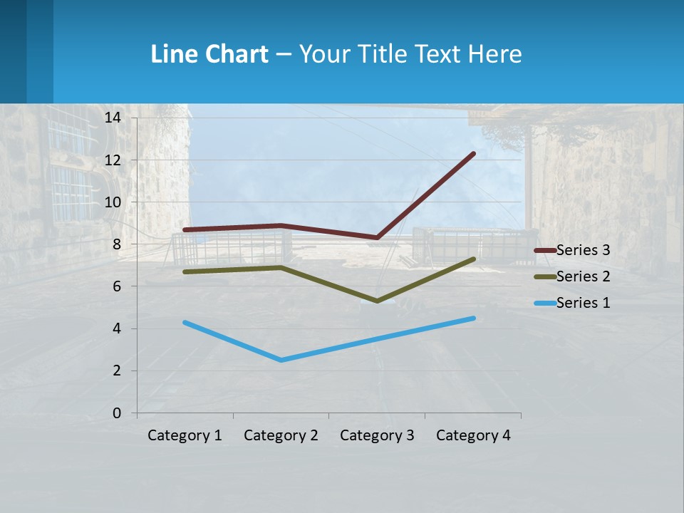 A Picture Of A Building With A Sky In The Background PowerPoint Template