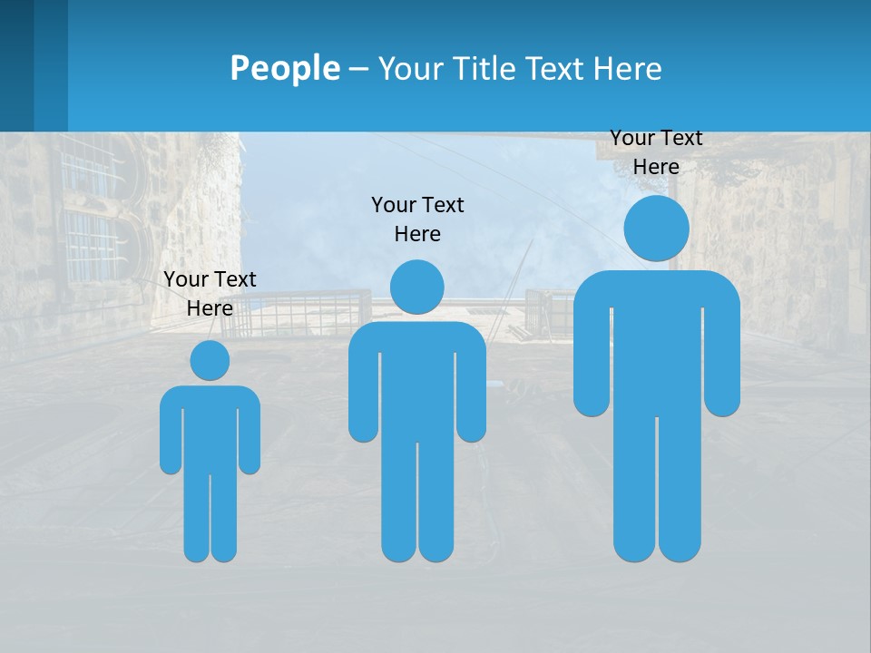 A Picture Of A Building With A Sky In The Background PowerPoint Template