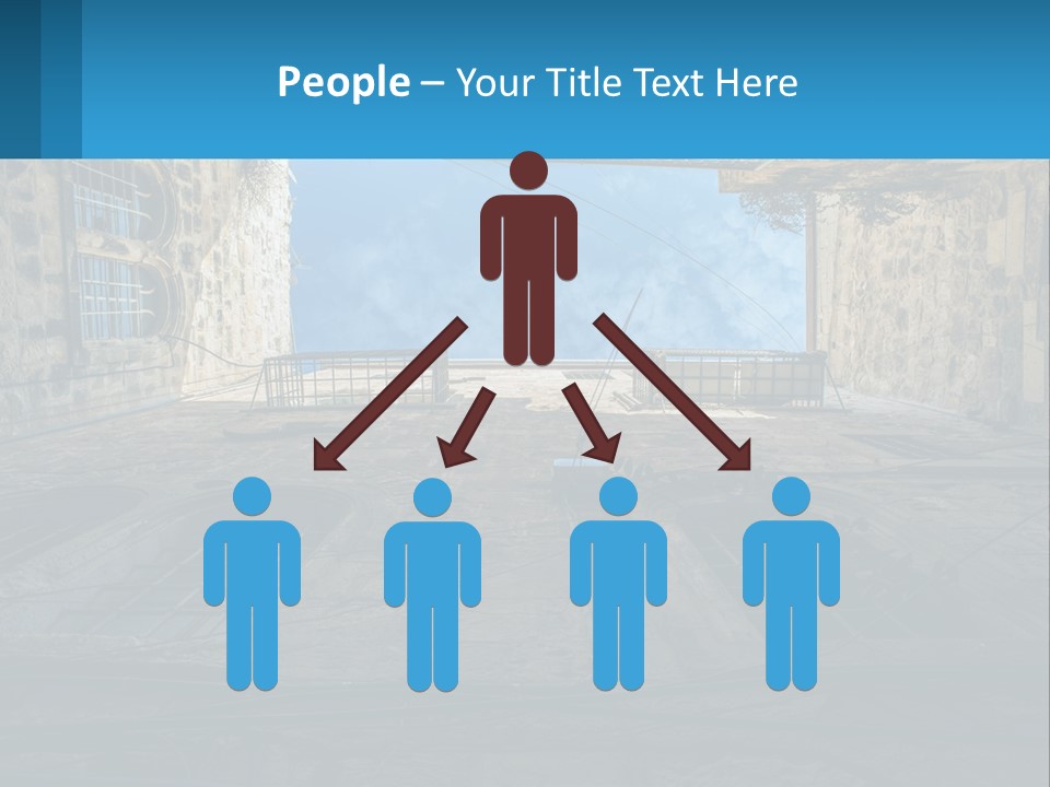 A Picture Of A Building With A Sky In The Background PowerPoint Template