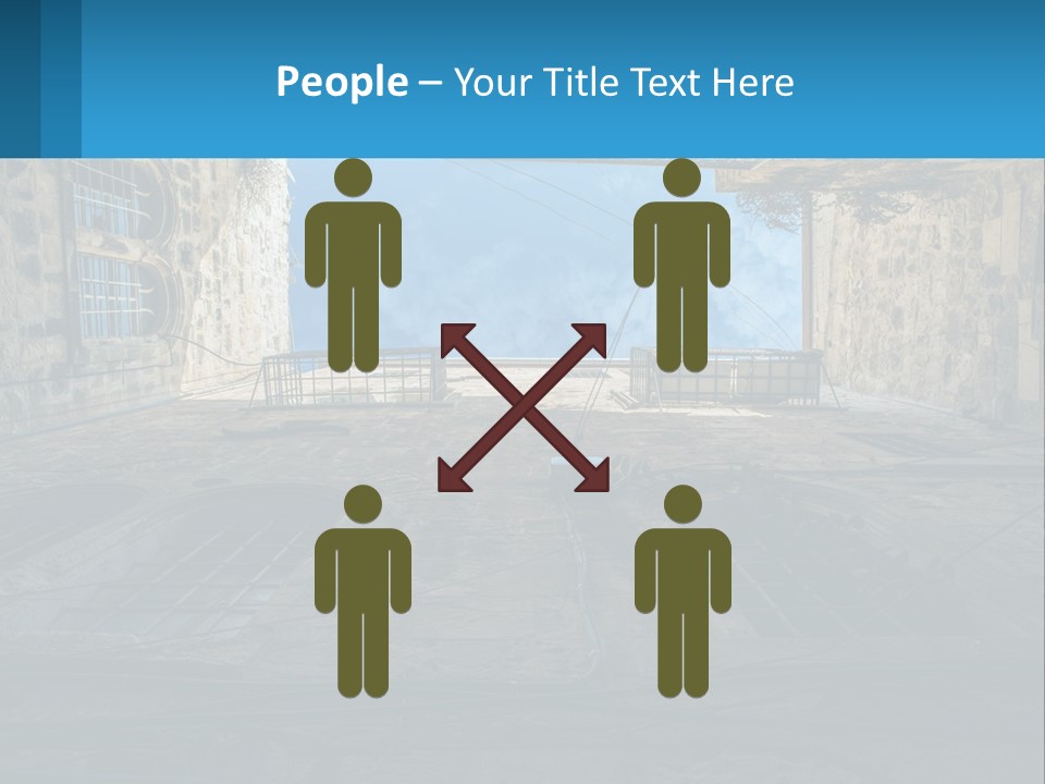 A Picture Of A Building With A Sky In The Background PowerPoint Template