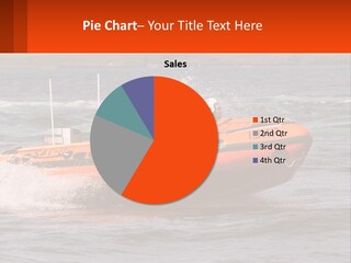 A Group Of People In An Inflatable Boat In The Water PowerPoint Template