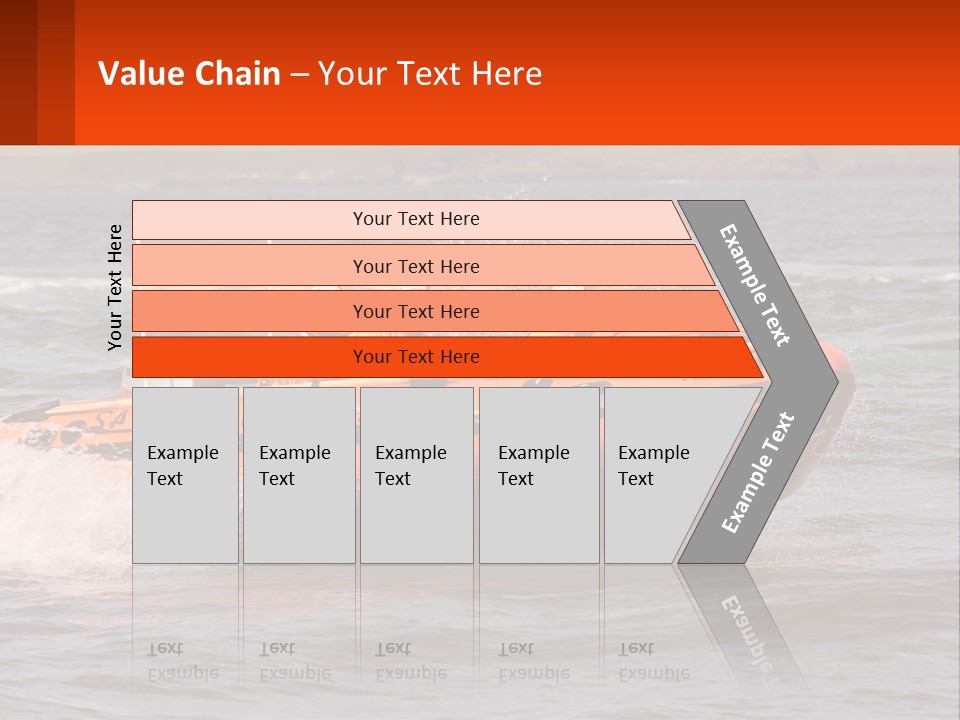 A Group Of People In An Inflatable Boat In The Water PowerPoint Template