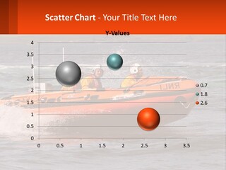 A Group Of People In An Inflatable Boat In The Water PowerPoint Template