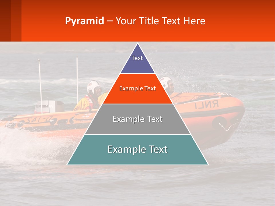 A Group Of People In An Inflatable Boat In The Water PowerPoint Template