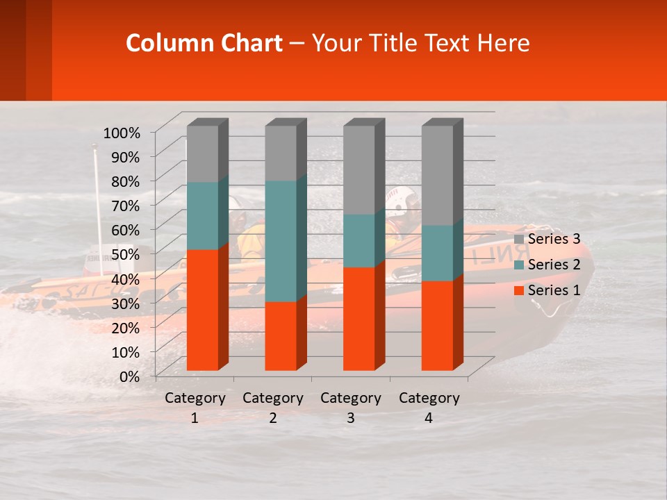 A Group Of People In An Inflatable Boat In The Water PowerPoint Template