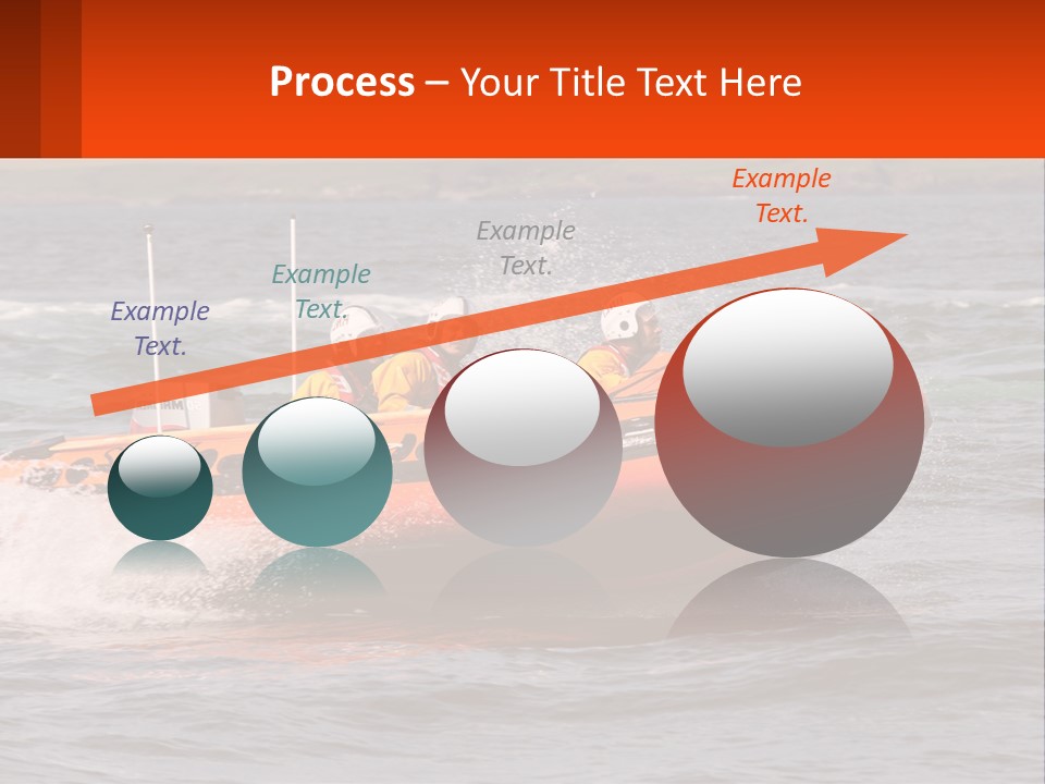 A Group Of People In An Inflatable Boat In The Water PowerPoint Template