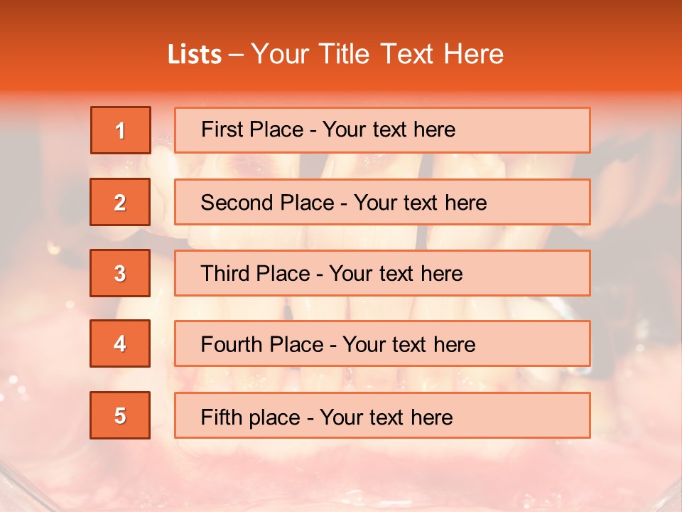 A Close Up Of A Person's Teeth With Gums PowerPoint Template