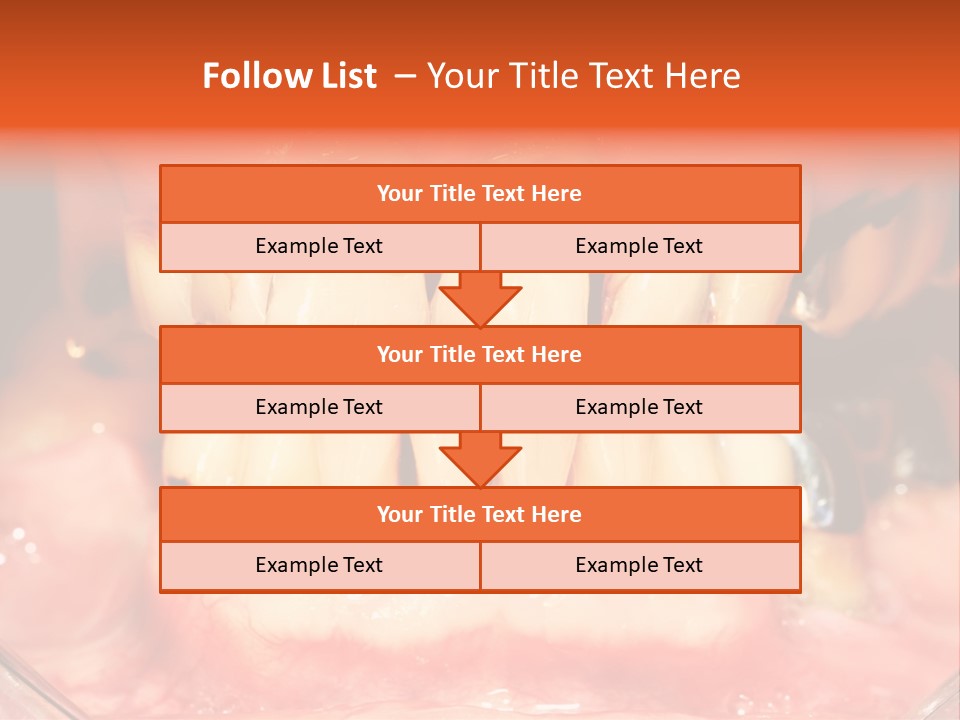A Close Up Of A Person's Teeth With Gums PowerPoint Template