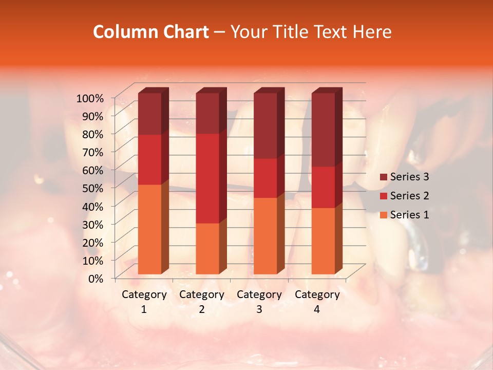 A Close Up Of A Person's Teeth With Gums PowerPoint Template