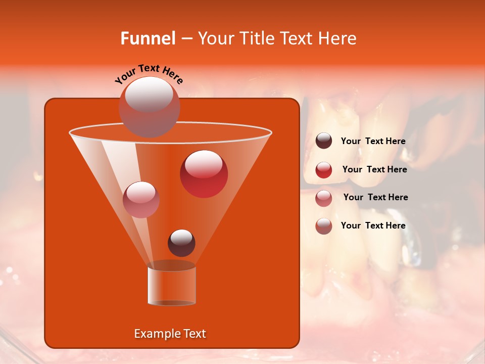 A Close Up Of A Person's Teeth With Gums PowerPoint Template