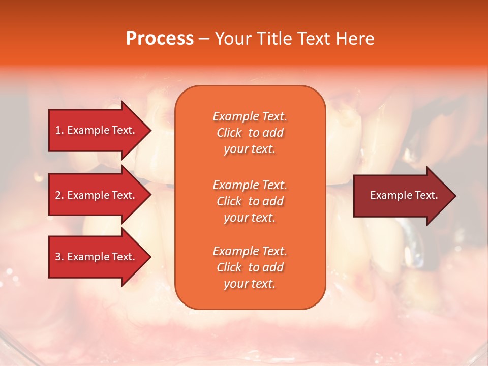 A Close Up Of A Person's Teeth With Gums PowerPoint Template