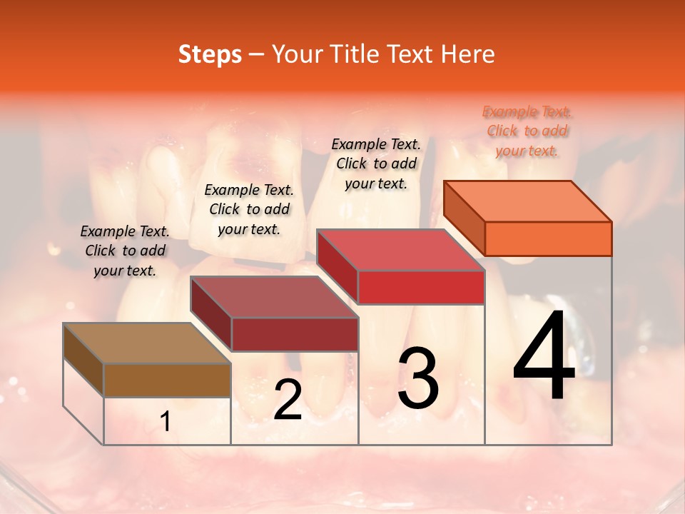 A Close Up Of A Person's Teeth With Gums PowerPoint Template