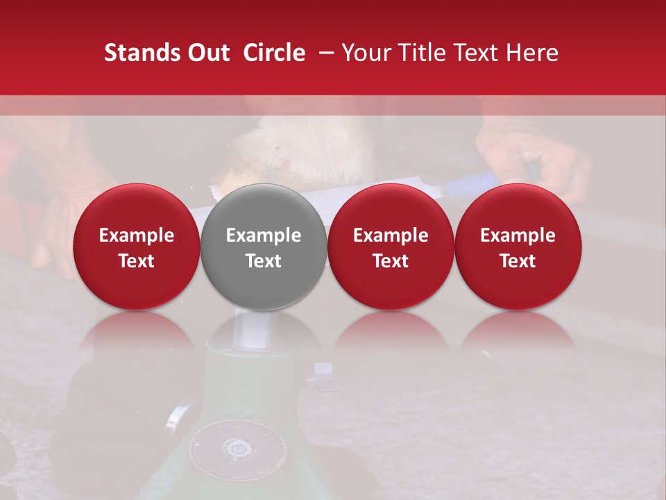 A Man Is Milking A Cow With A Pump PowerPoint Template