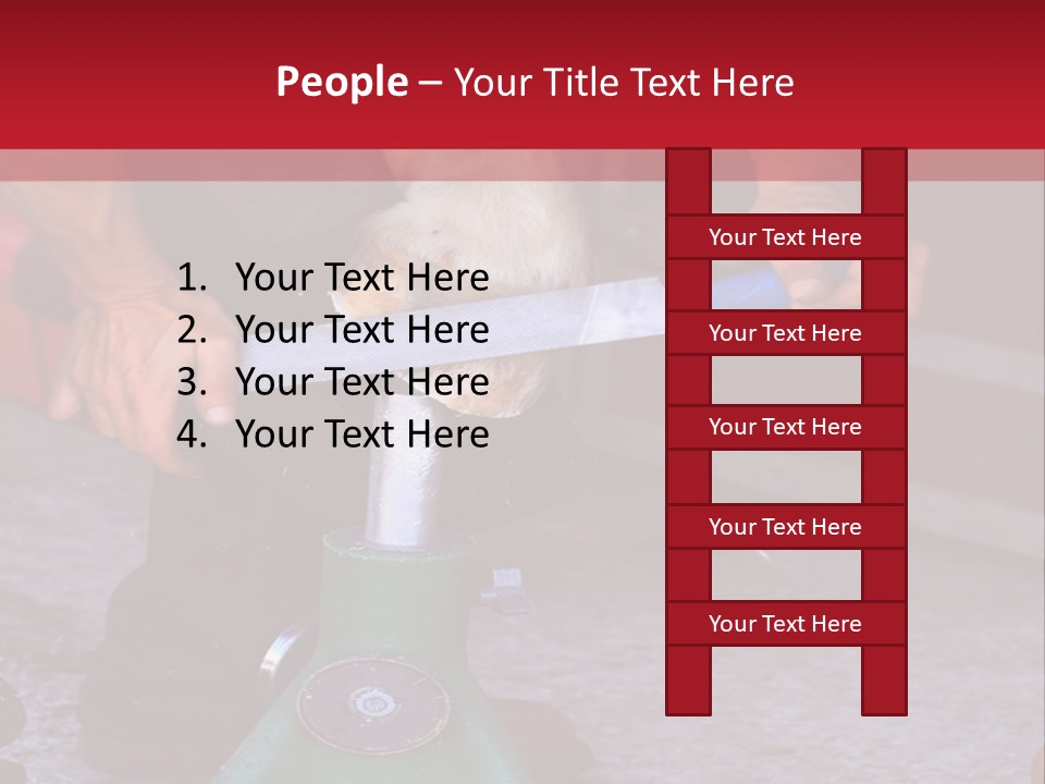 A Man Is Milking A Cow With A Pump PowerPoint Template