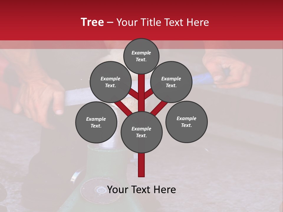A Man Is Milking A Cow With A Pump PowerPoint Template