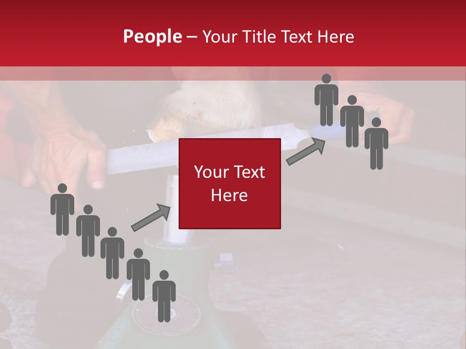 A Man Is Milking A Cow With A Pump PowerPoint Template