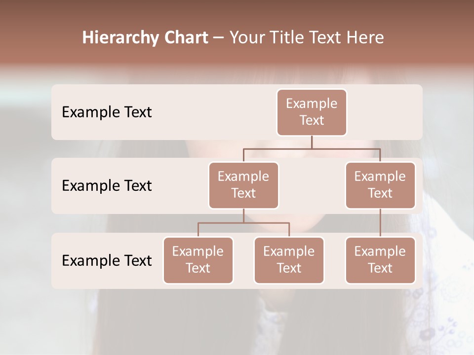 A Young Girl With Long Brown Hair Smiles At The Camera PowerPoint Template