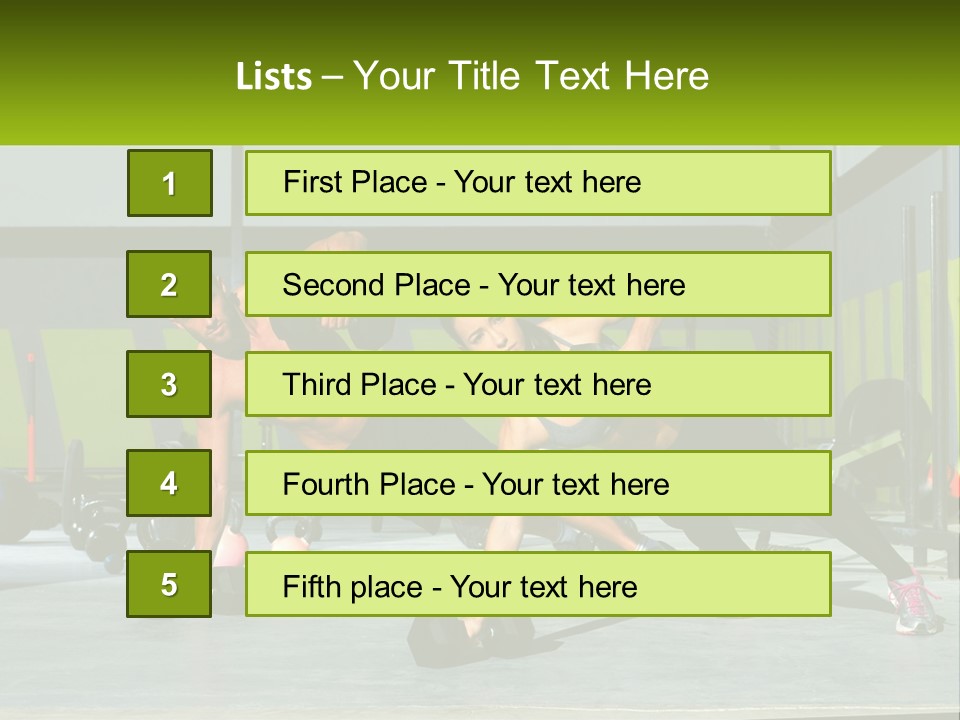 A Man And A Woman Doing Push Ups With Dumbbells PowerPoint Template