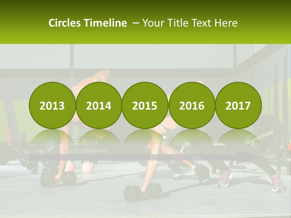 A Man And A Woman Doing Push Ups With Dumbbells PowerPoint Template